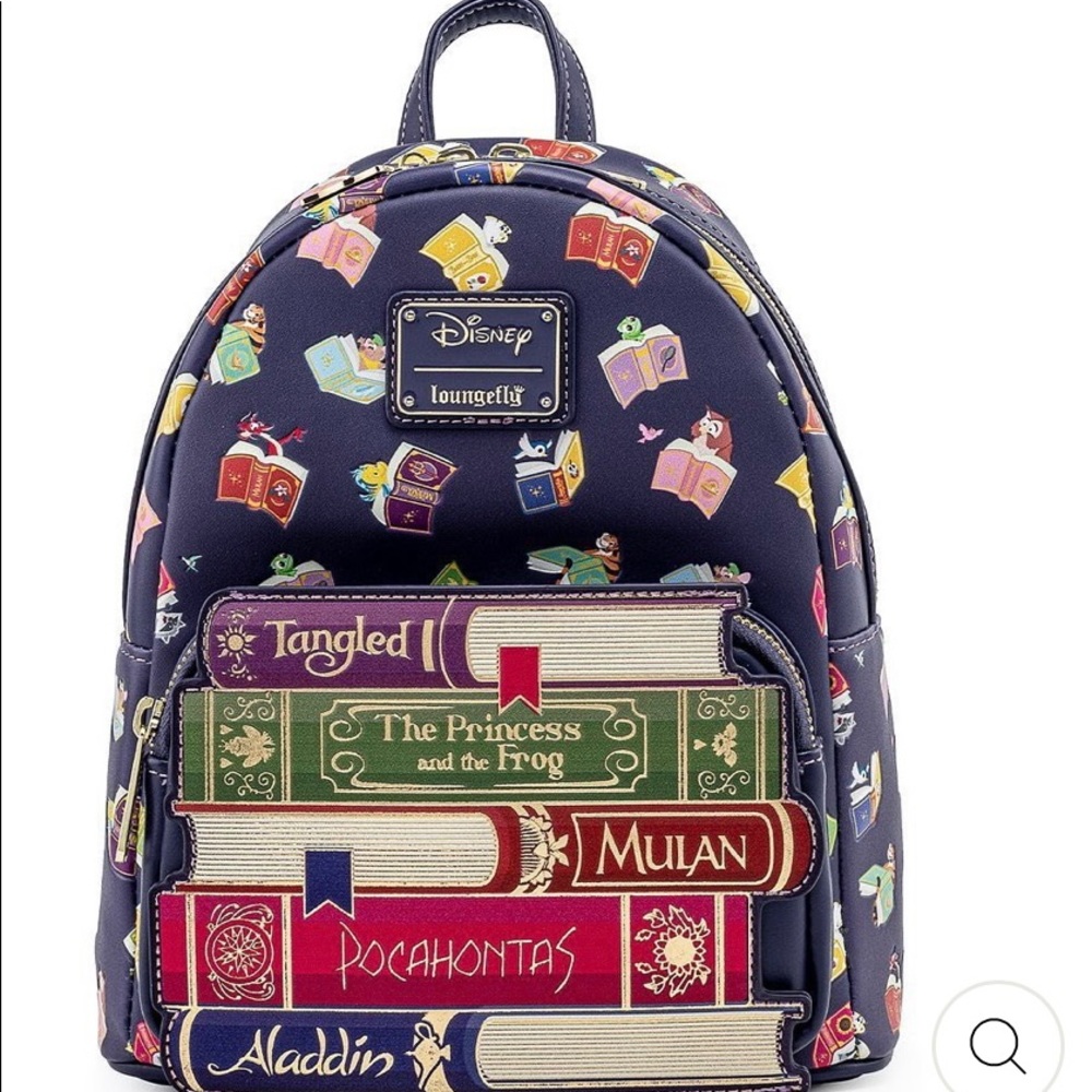 Loungefly Disney princess books backpack